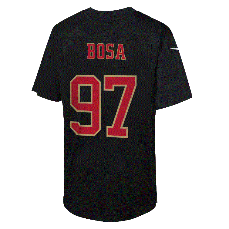 Nike Youth San Francisco 49ers "Nick Bosa #97" Player Jersey- Black