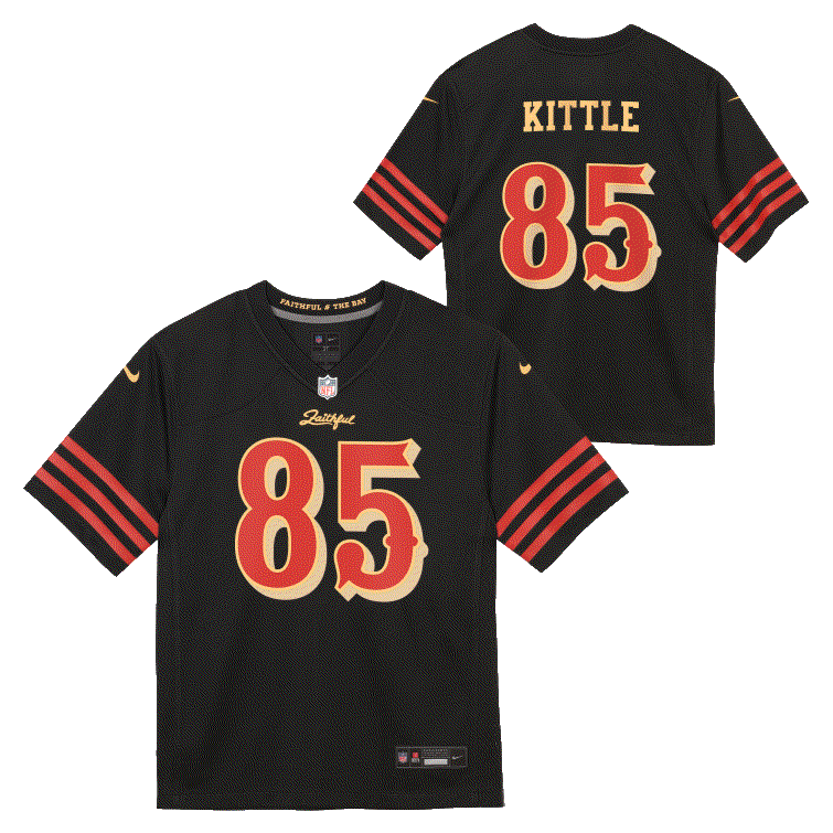 Nike Preschool San Francisco 49ers George Kittle Rivalry Game Jersey - Black