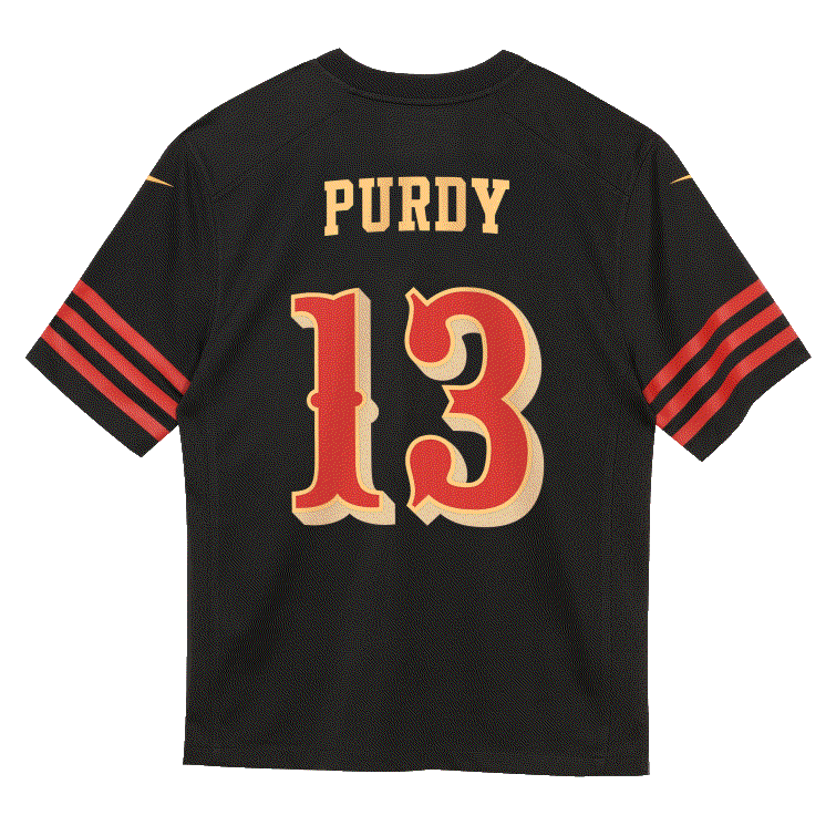 Nike Preschool San Francisco 49ers Brock Purdy Rivalry Game Jersey - Black