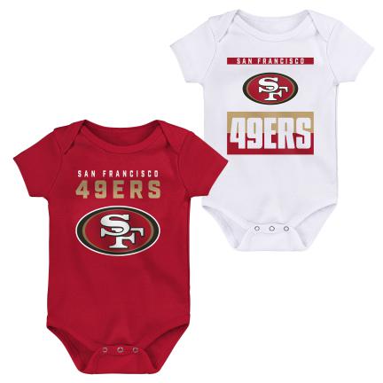 San Francisco 49ers Huddle & Cuddle 2PC Creeper Set