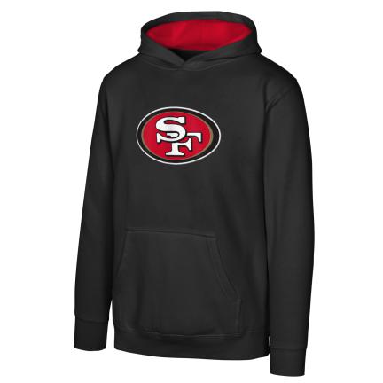 Youth San Francisco 49ers Prime Fleece Hoodie- Black