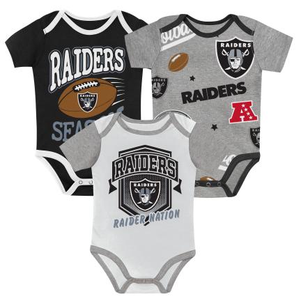 Las Vegas Raiders 1st ROUND PICK 3PC CREEPER SET