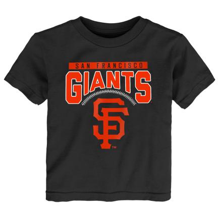 Nike San Francisco Giants Toddler Shout Out T-Shirt- Black/Orange