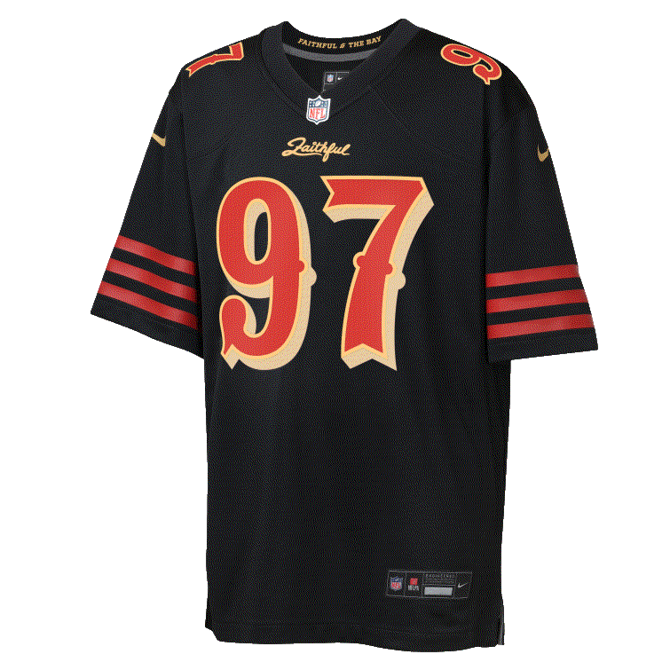 Nike Youth San Francisco 49ers Nick Bosa Rivalry Game Jersey-Black
