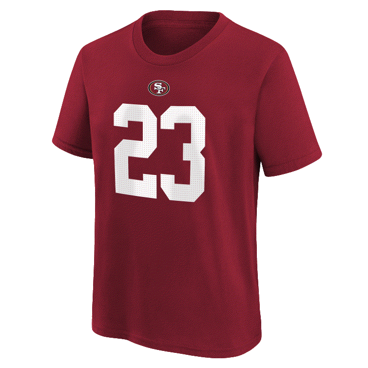 Nike San Francisco 49ers Youth #23 Christian Mccaffrey T-Shirt