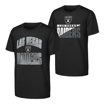 Las Vegas Raiders Youth  Never Quit 2PK Short Sleeve Crew T-Shirt