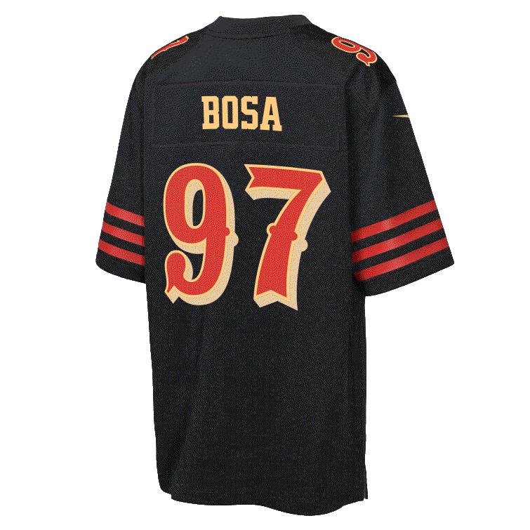 Nike Youth San Francisco 49ers Nick Bosa Rivalry Game Jersey-Black