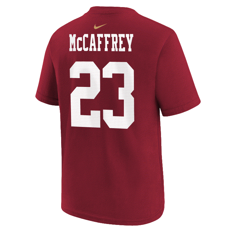 Nike San Francisco 49ers Youth #23 Christian Mccaffrey T-Shirt