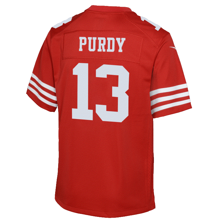 Nike Youth San Francisco 49ers Brock Purdy Game Jersey - RED