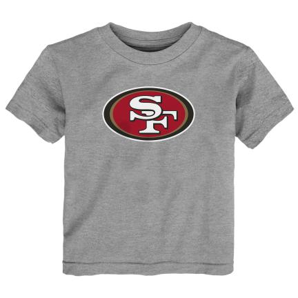 San Francisco 49ers Toddler Primary Logo T-SHIRT- Grey