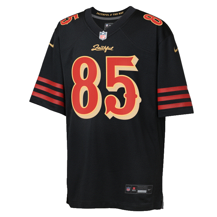 Nike Youth San Francisco 49ers George Kittle Rivalry Game Jersey-Black