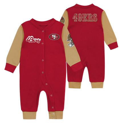 Infants San Francisco 49ers ENDZONE SNUGGLER LS COVERALL