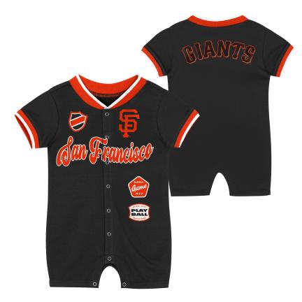Infants San Francisco Giants PINCH SS COVERALL ONE PIECE