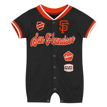Infants San Francisco Giants PINCH SS COVERALL ONE PIECE