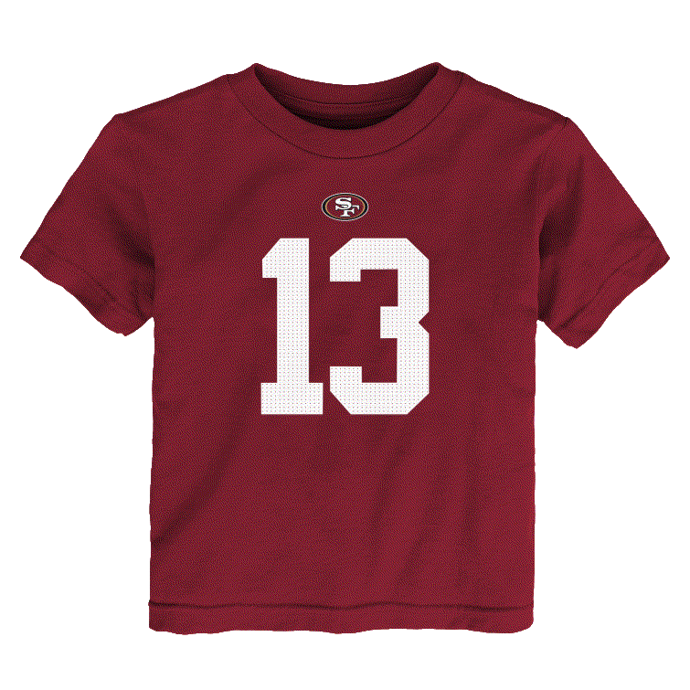 Nike Preschool San Francisco 49ers Brock Purdy Name & Number T-Shirt - Red