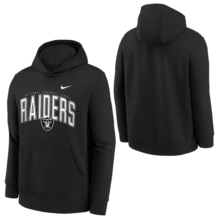 Nike Youth Las Vegas Raiders Club Logo Hoodie
