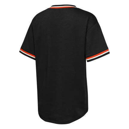 Youth San Francisco Giants Relief Pitcher V-Neck T-Shirt-Black