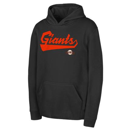 Youth San Francisco Giants Tailor Made Fleece Hoodie-Black/Orange