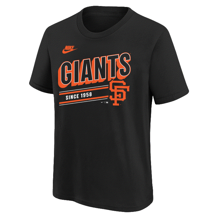 Youth San Francisco Giants Team Logo T-Shirt-Black