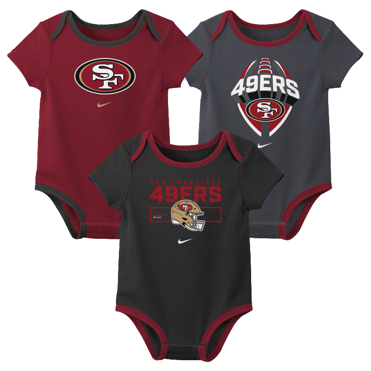 San Francisco 49ERS Team 3PCS Creeper Set