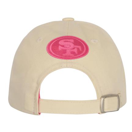 Girls Youth San Francisco 49ers Outerstuff Cream Blitz Adjustable Hat