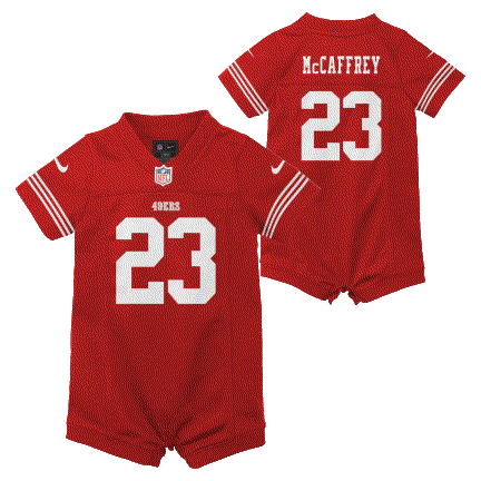 Christian Mccaffrey San Francisco 49ers Nike Infant Romper Game Jersey