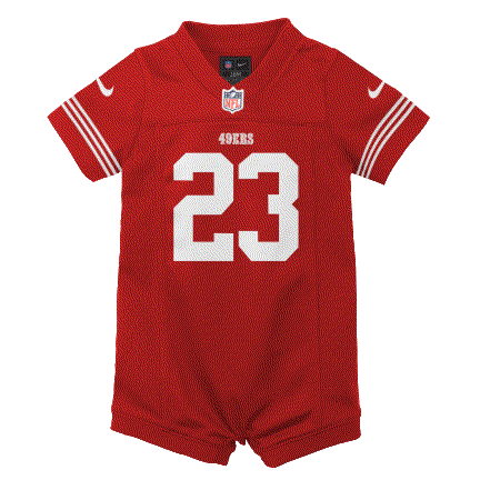 George Kittle San Francisco 49ers Nike Infant Romper Game Jersey