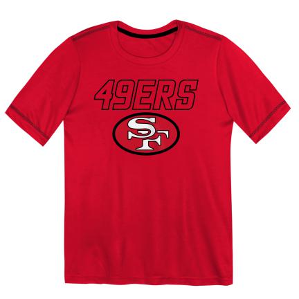 Youth San Francisco 49ers Hyped Up Classic Poly T-Shirt - Red