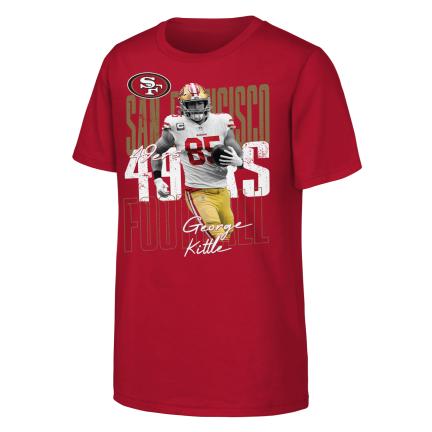 Youth San Francisco 49ers  KITTLE GEORGE LEGENDARY PLAYER CARD SS TEE