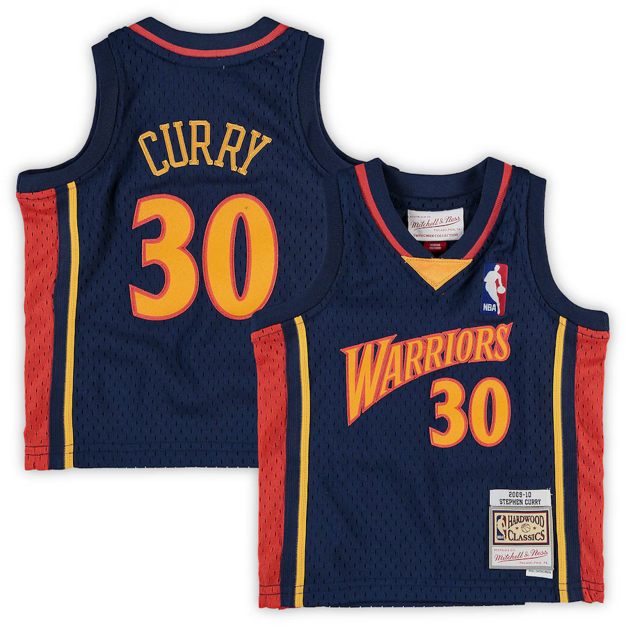 Mitchell & Ness Infant Golden State Warriors Stephen Curry #30 Hardwood Classic Swingman Jersey 2009/2010