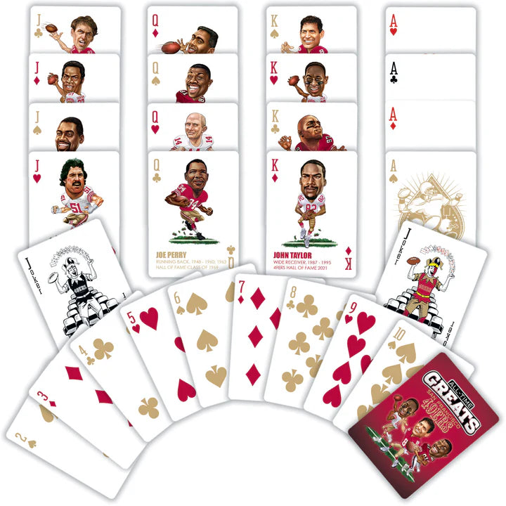San Francisco 49ers All-Time Greats Playing Cards - 54 Card Deck