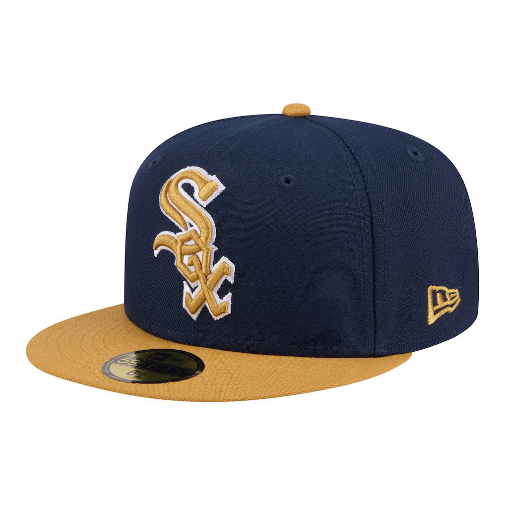 New Era Chicago White Sox 2-Tone Color Pack 59FIFTY Fitted Hat-Navy/Khaki