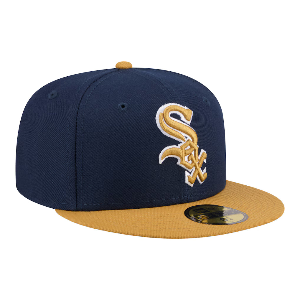 New Era Chicago White Sox 2-Tone Color Pack 59FIFTY Fitted Hat-Navy/Khaki