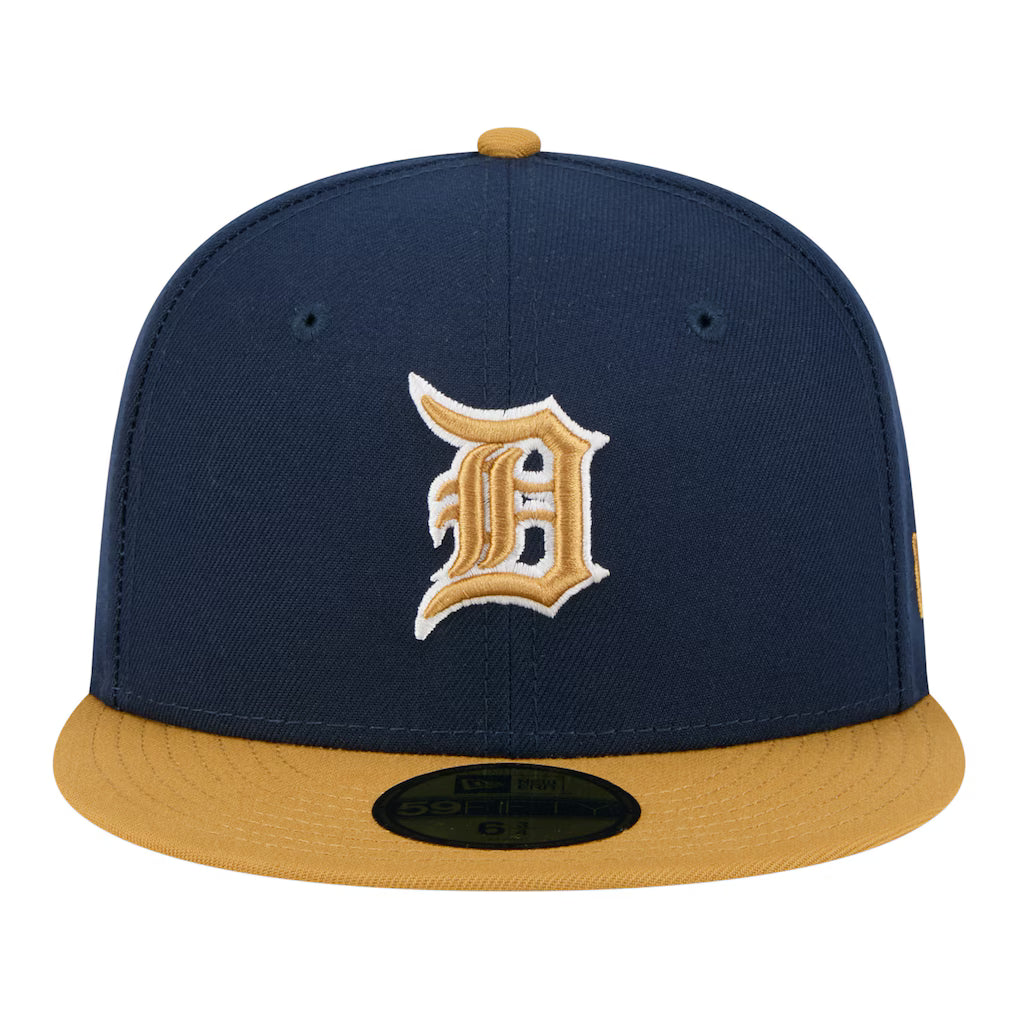 New Era Detroit Tigers 2-Tone Color Pack 59FIFTY Fitted Hat-Navy/Khaki