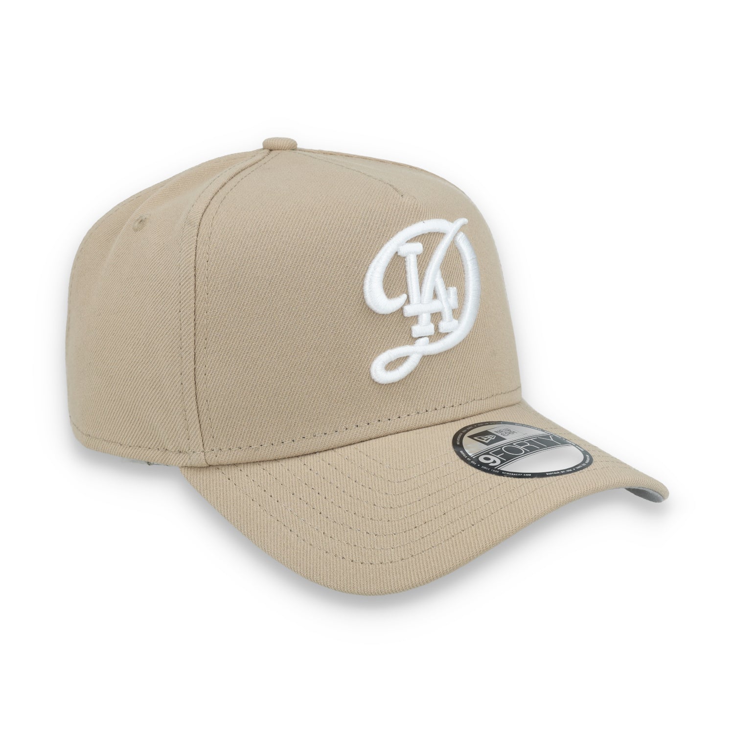 New Era Los Angeles Dodgers A Frame 9FORTY Adjustable Hat-Beige