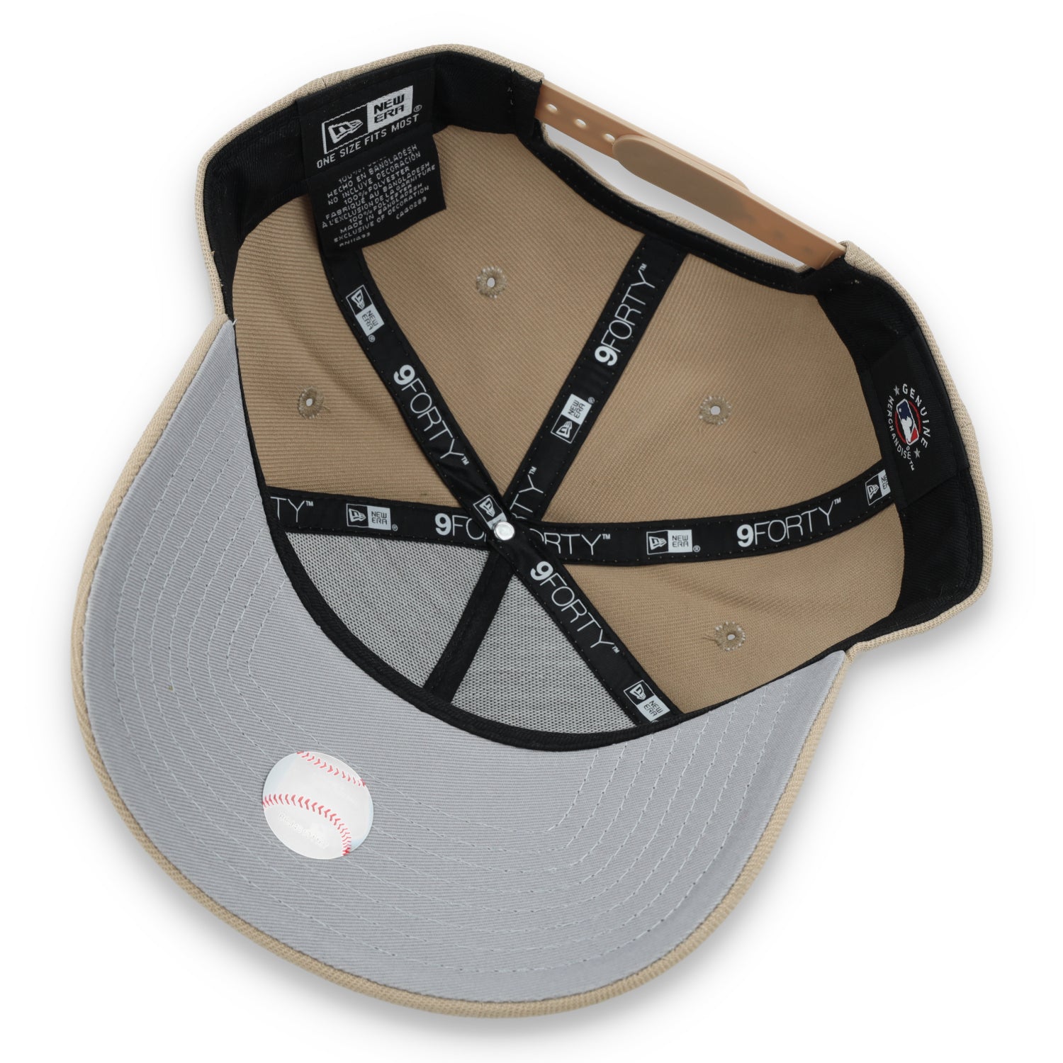 New Era Los Angeles Dodgers A Frame 9FORTY Adjustable Hat-Beige