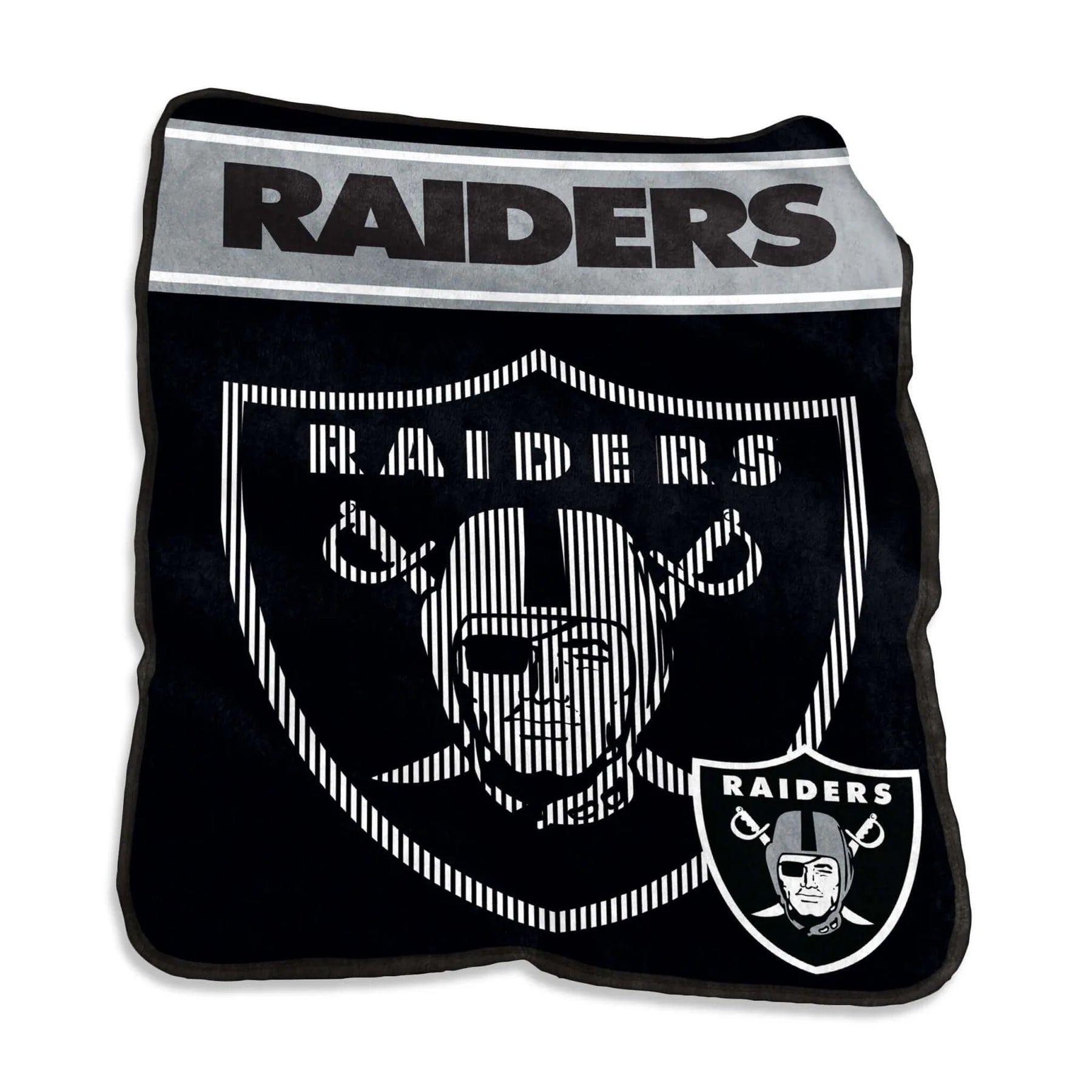 Logo Brands Las Vegas Raiders Raschel Throw 60x80