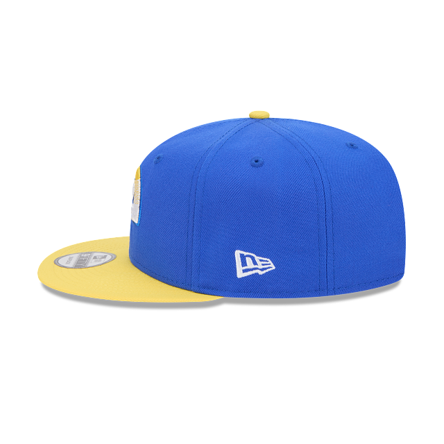 New Era Men's Los Angeles Rams 9FIFTY Snapback Hat-Blue/Yellow