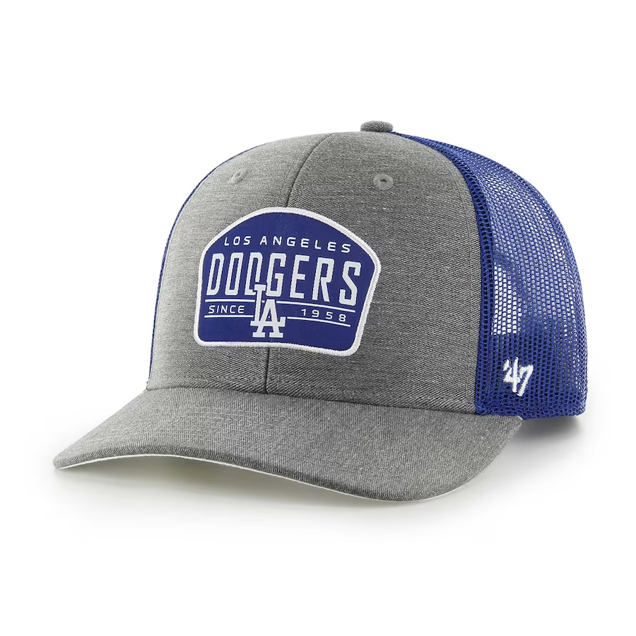 '47 Brand Los Angeles Dodgers Slate Trucker Adjustable Snapback Hat