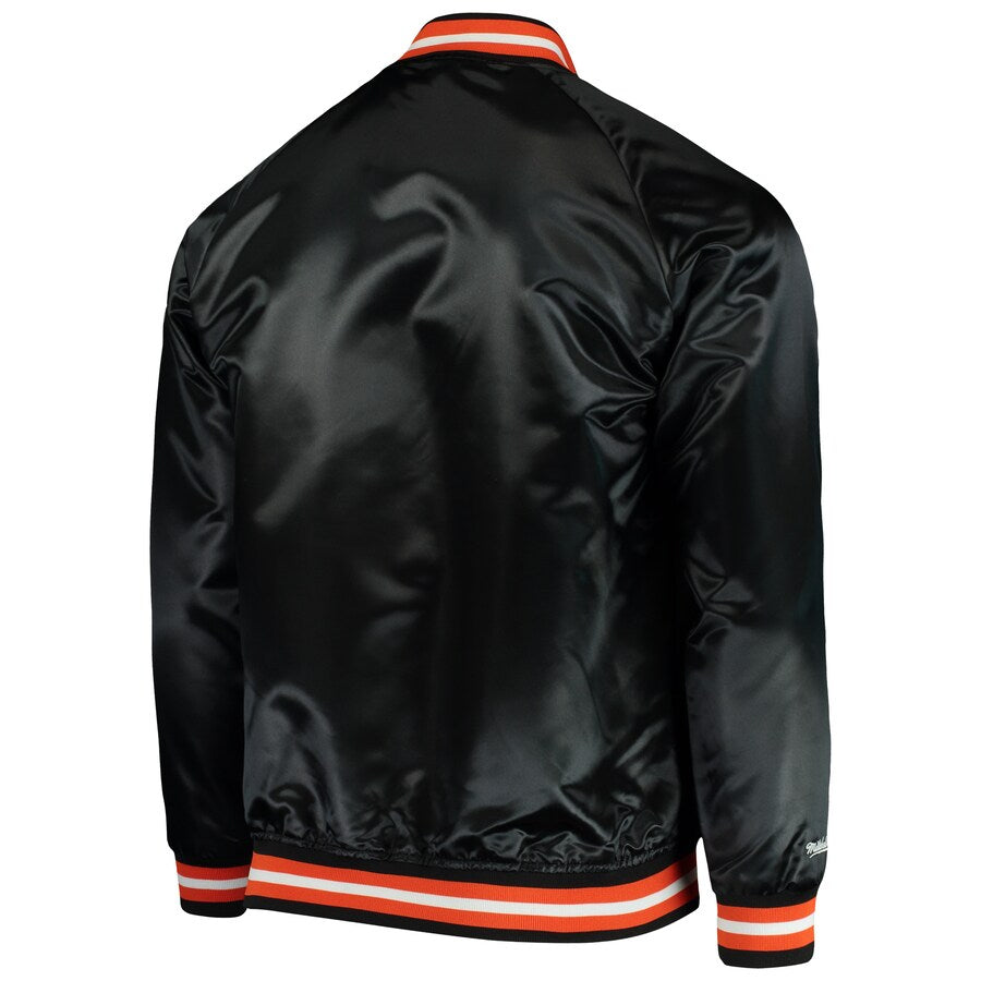 Mitchell and Ness San Francisco Giants Lightweight Satin Vintage Logo Jacket