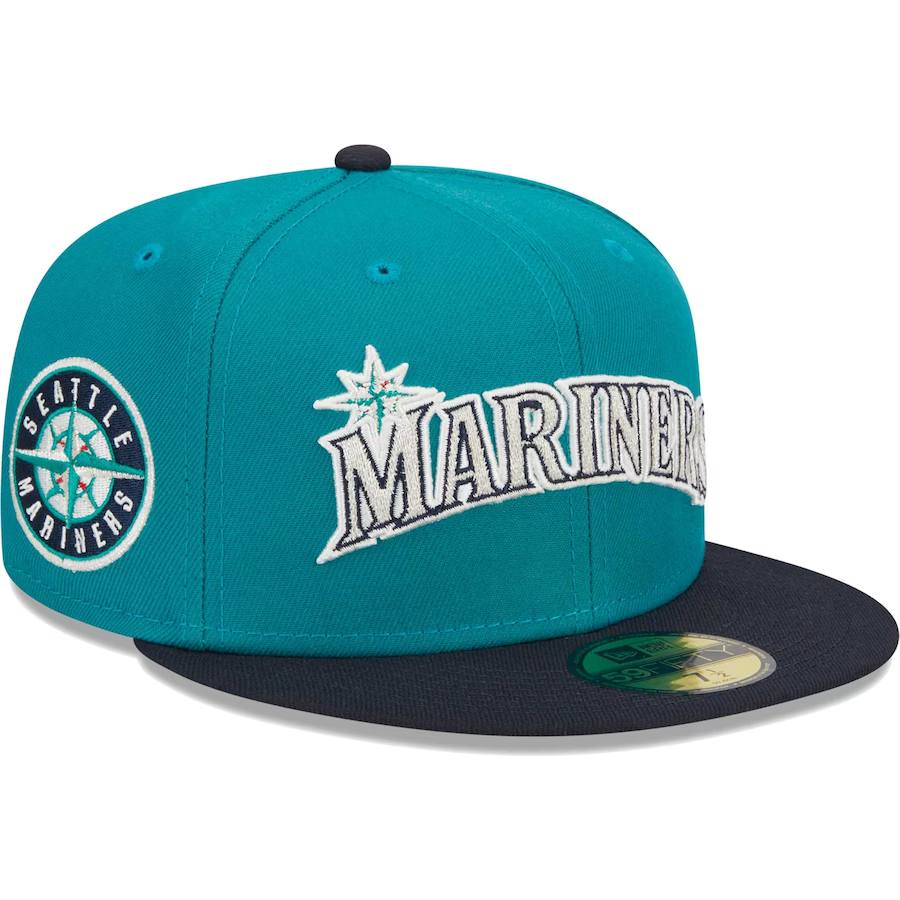 New Era Seattle Mariners Retro Jersey Script 59FIFTY Fitted