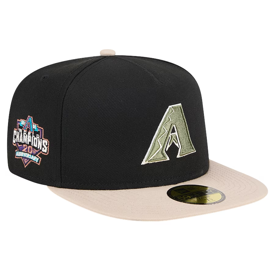 New Era Arizona Diamondbacks 20th Anniversary Side Patch Canvas A-Frame 59FIFTY Fitted Hat