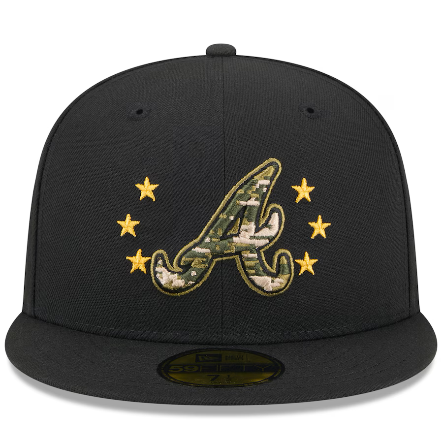 New Era Atlanta Braves Armed Forces Day On-Field 59FIFTY Fitted Hat 2024