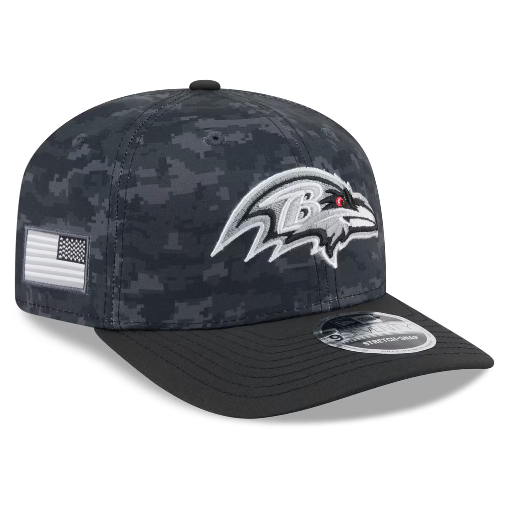 New Era Baltimore Ravens 2026 Salute to Service 9SEVENTY Stretch-Snap Hat