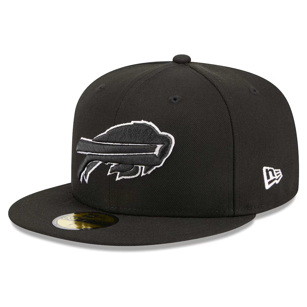 New Era Buffalo Bills Pro Bowl 1988 Side Patch 59FIFTY Fitted  Black & White Hat