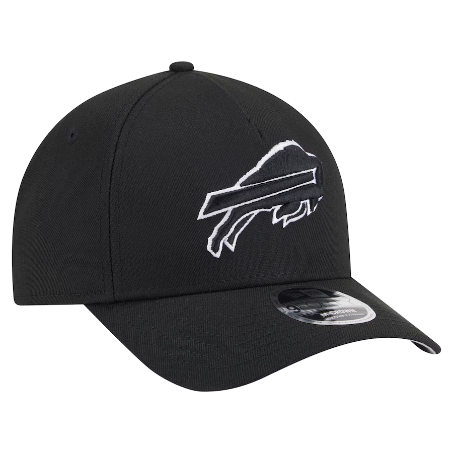 New Era Buffalo Bills M-Crown A-Frame 9FORTY Adjustable Snapback Hat-Black/White