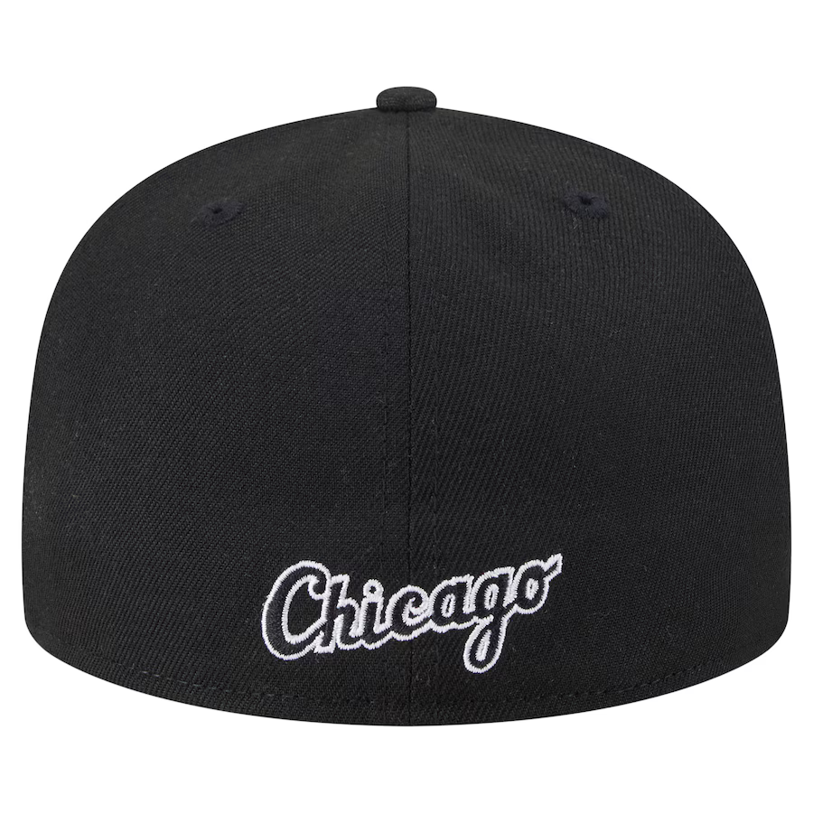 New Era Chicago White Sox Overlap 59FIFTY Fitted Hat-Black