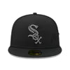 New Era Chicago White Sox Side Script 59FIFTY Fitted Hat - Black