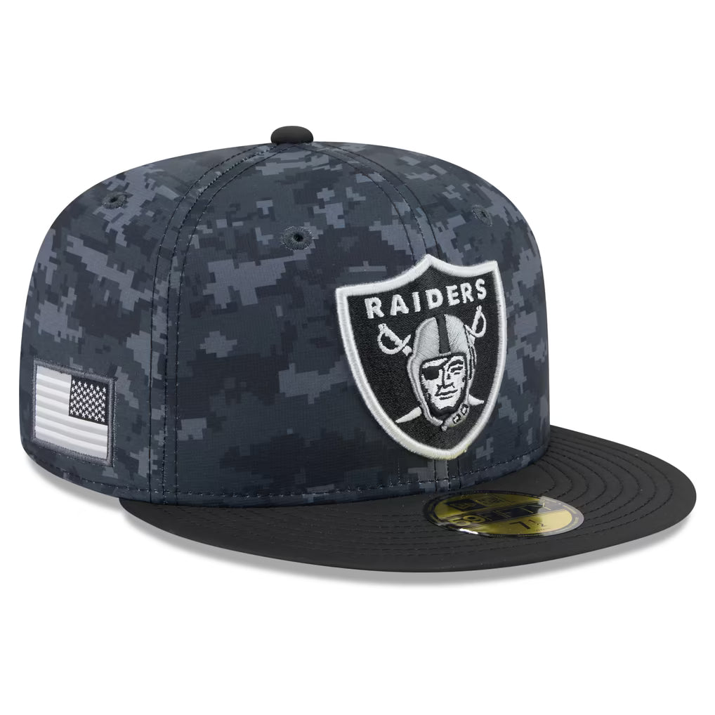 New Era Las Vegas Raiders Salute To Service 2026 59FIFTY Fitted Hat