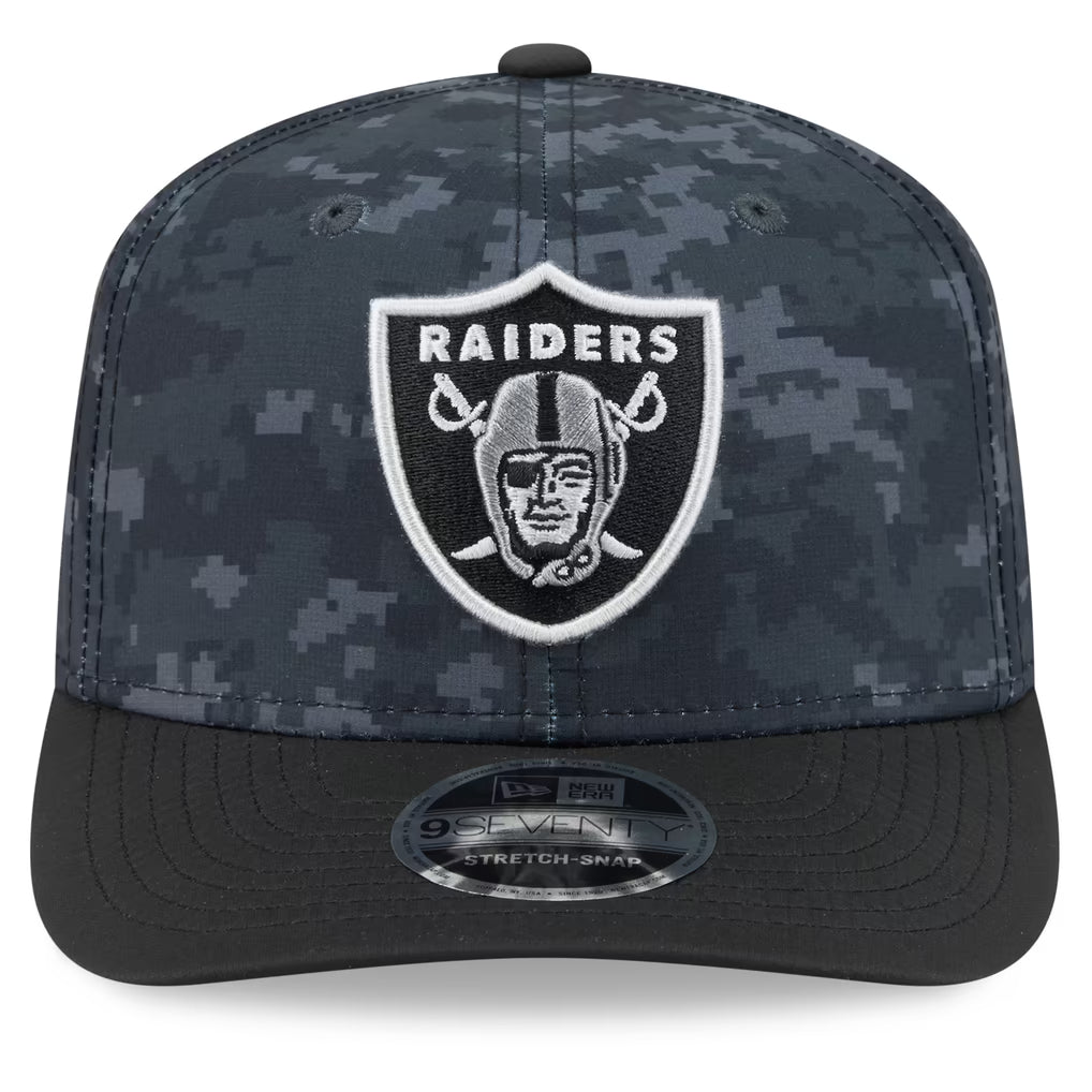 New Era Las Vegas Raiders  2026 Salute to Service 9SEVENTY Stretch-Snap Hat
